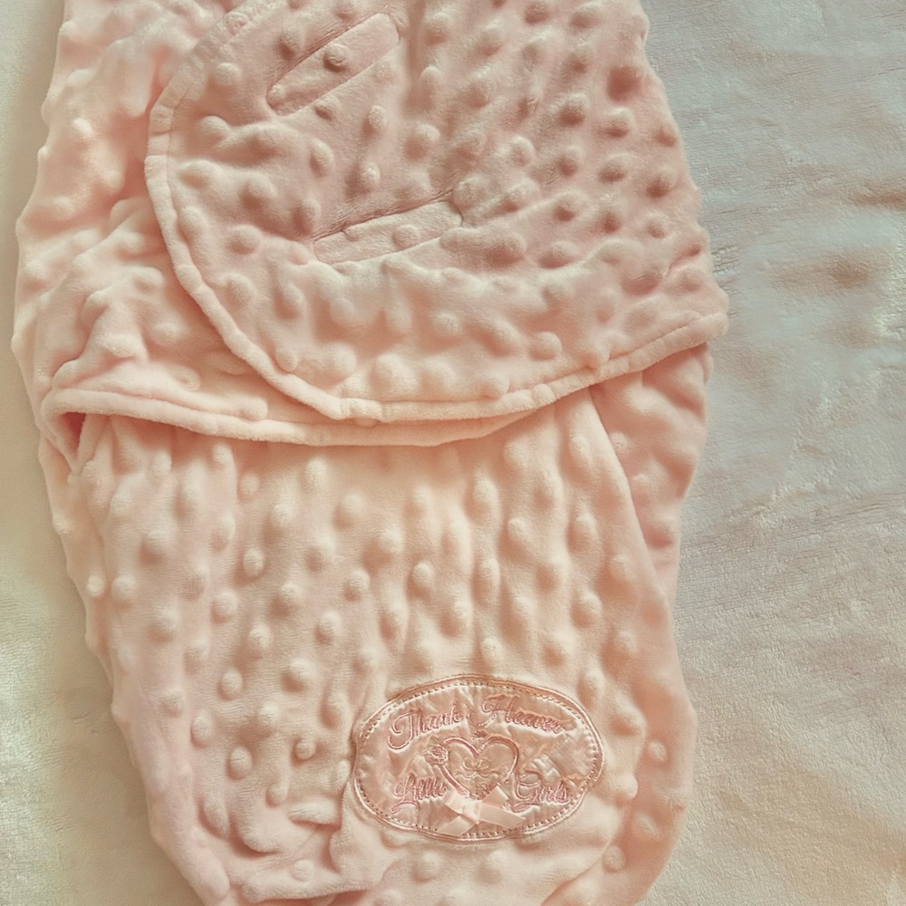 Pink Textured Baby Blanket
